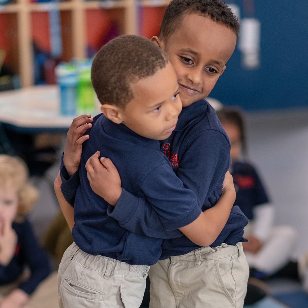 Hugging Students - SQ - 1